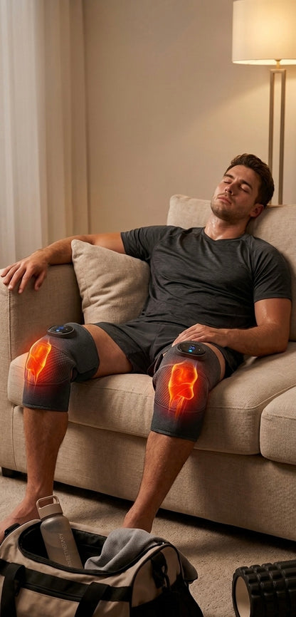 Kinetix Pro | Masajeador de Rodilla con Calor Infrarrojo y Vibración